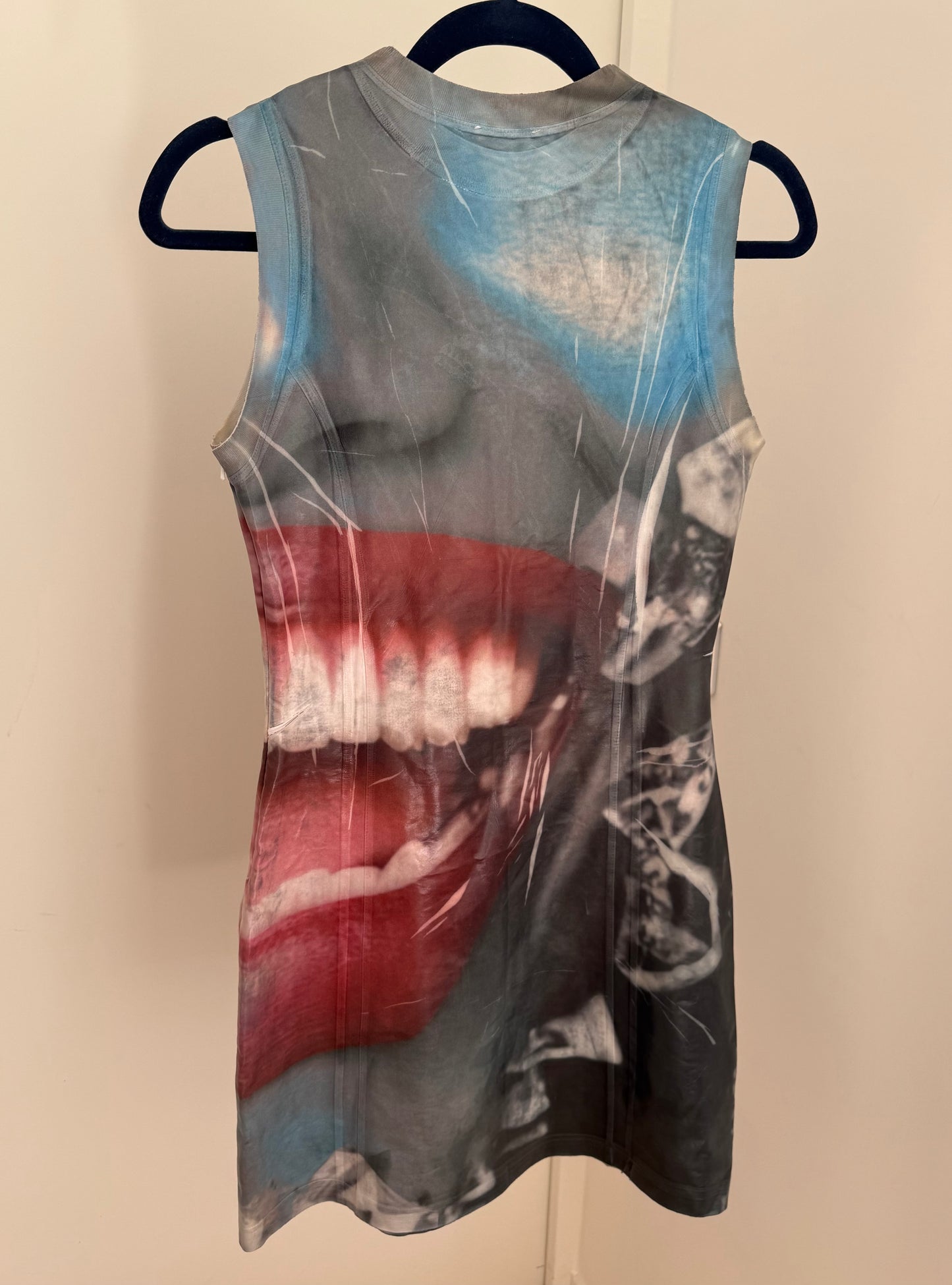 Diesel Mini Dress with Close-up Face Print