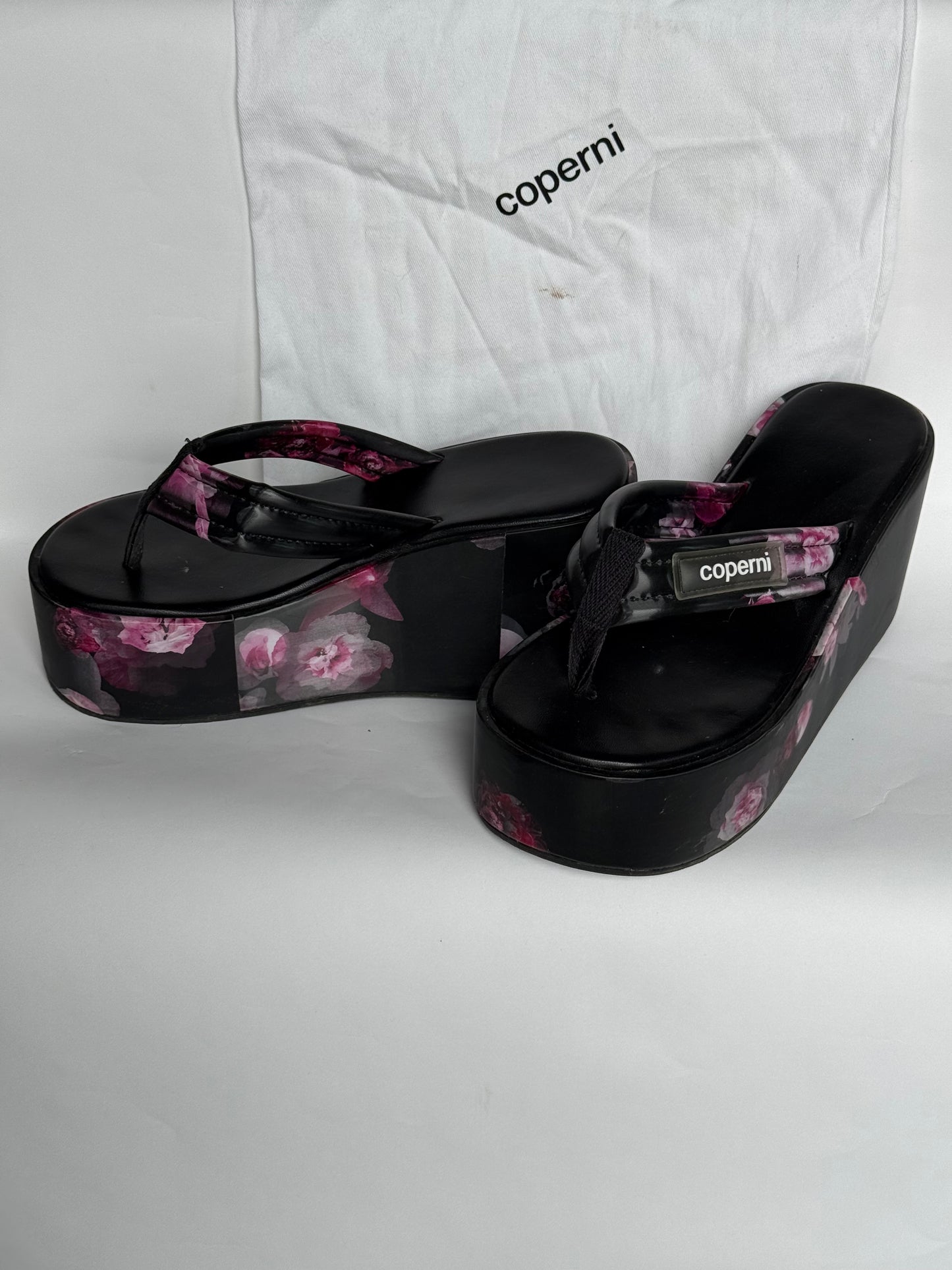 Coperni Holographic Platform Sandals