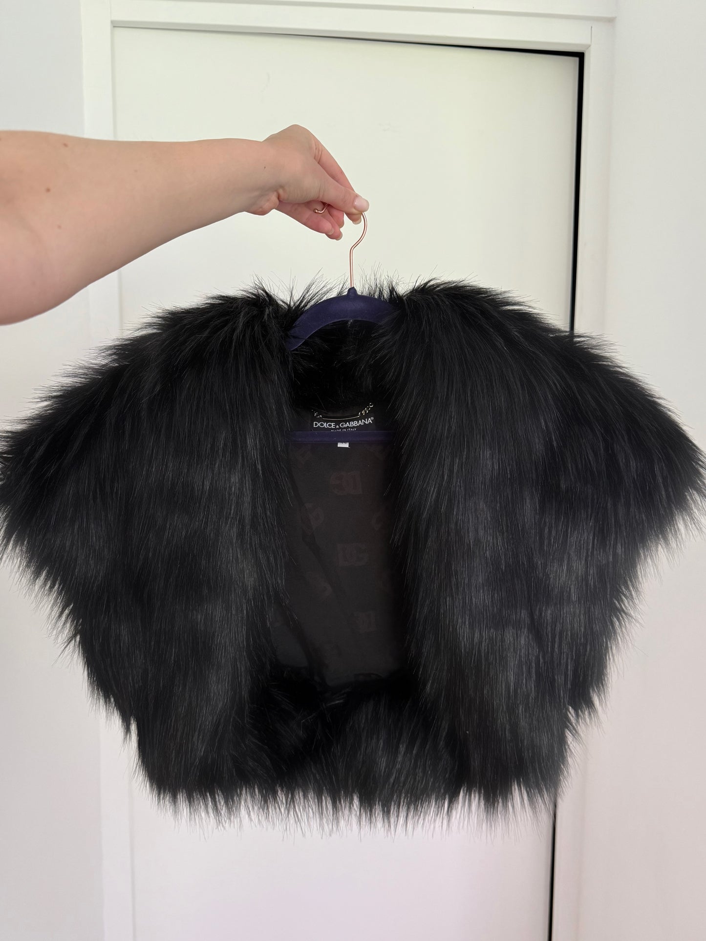 Dolce & Gabbana Faux Fur Shrug