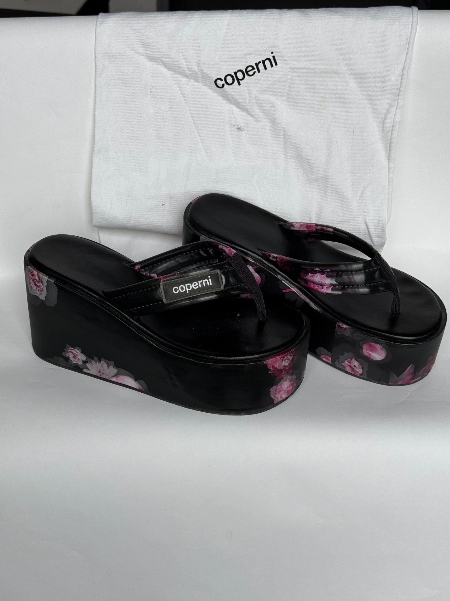 Coperni Holographic Platform Sandals