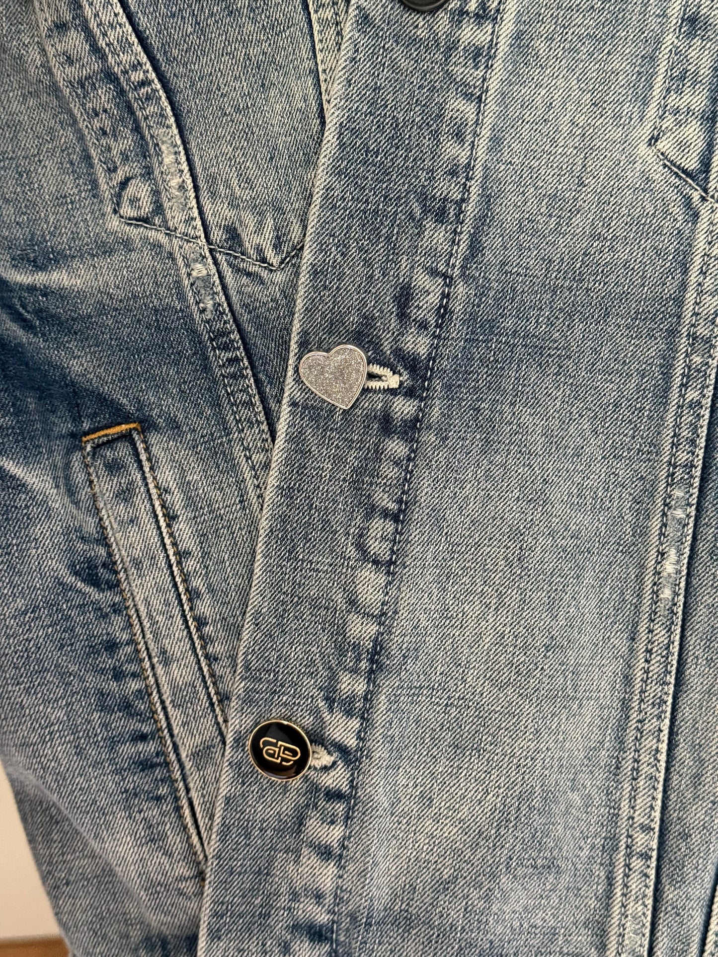 Balenciaga DIY Asymmetric Denim Jacket