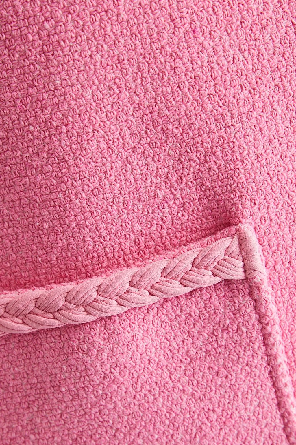 MAJE Straight-cut Mini Dress In Pink