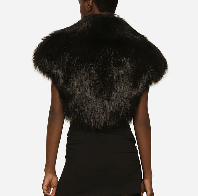 Dolce & Gabbana Faux Fur Shrug