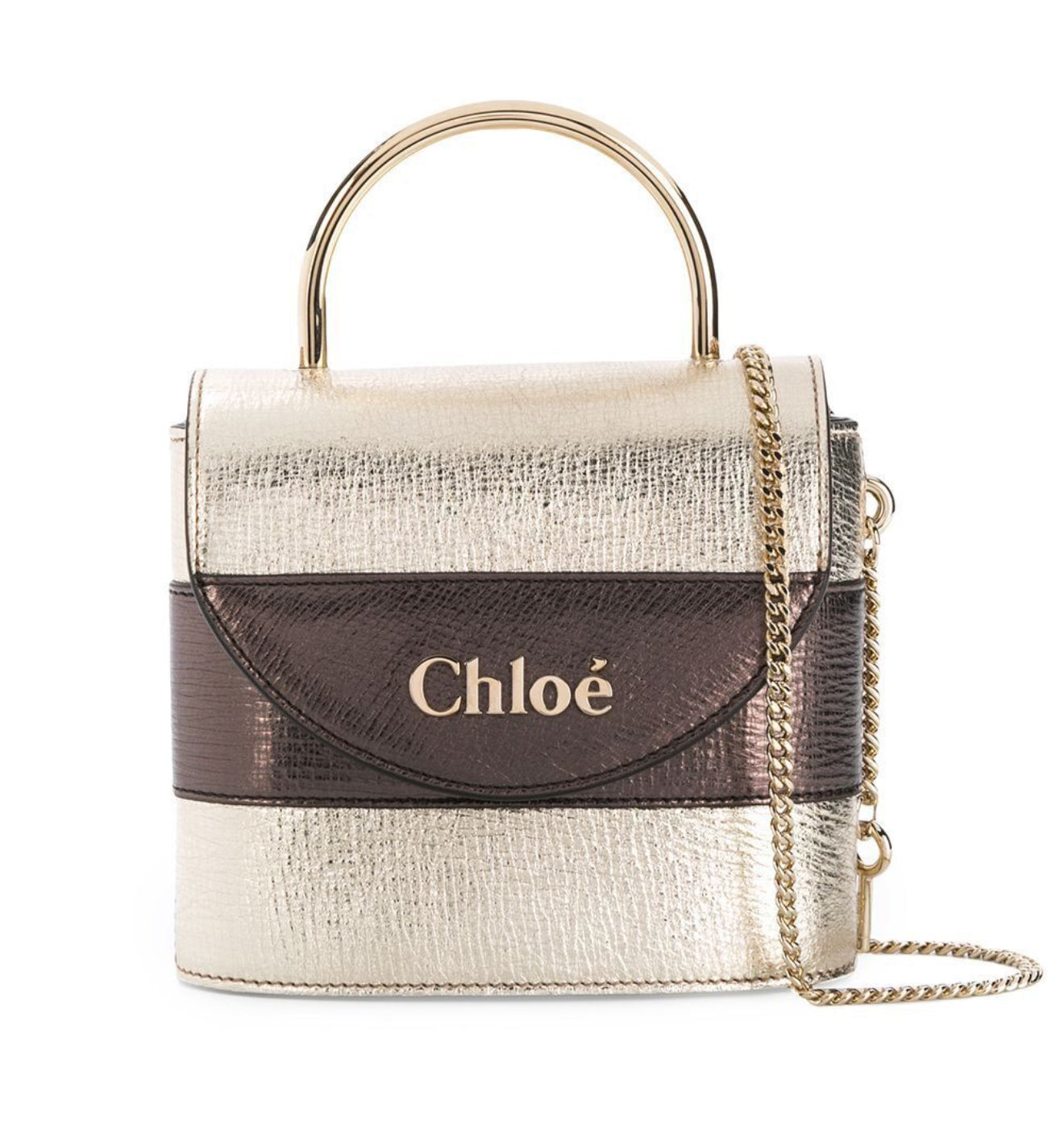 Chloe Aby Lock Leather Crossbody Bag