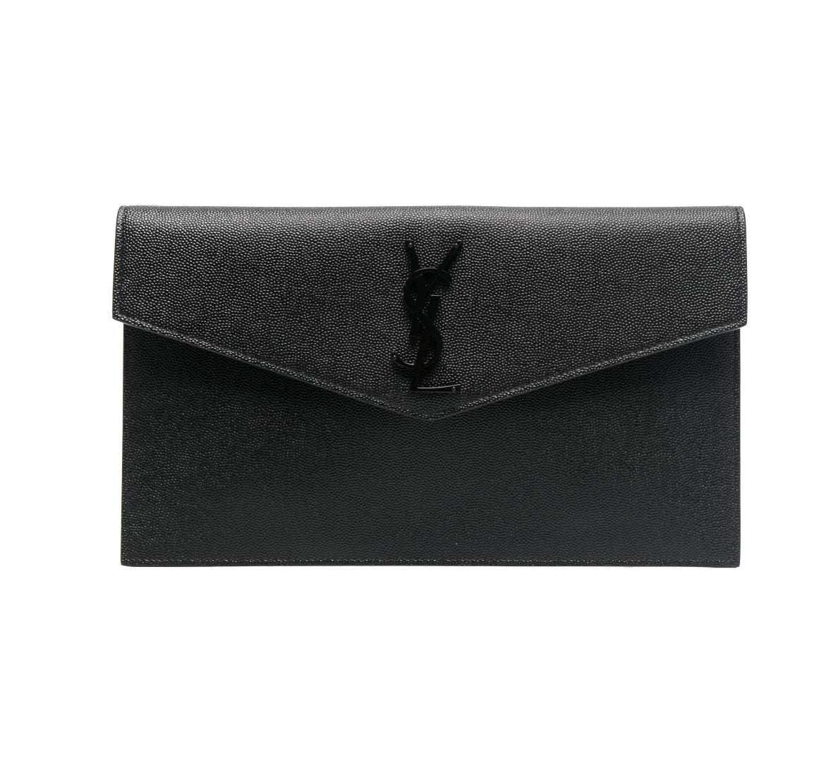 Saint Laurent Grain De Poudre Uptown Pouch Black