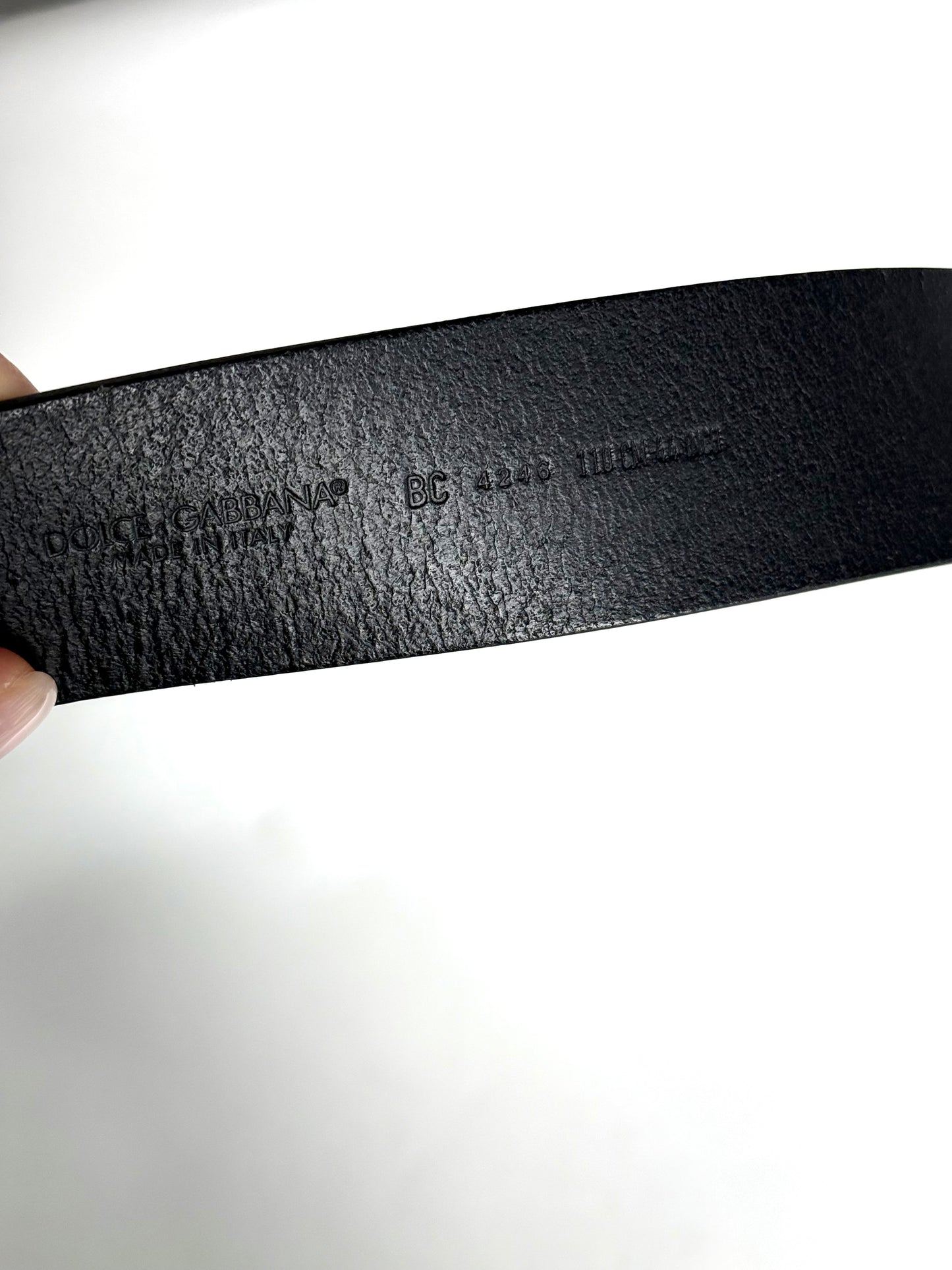 Dolce&Gabbana Leather Logo Belt