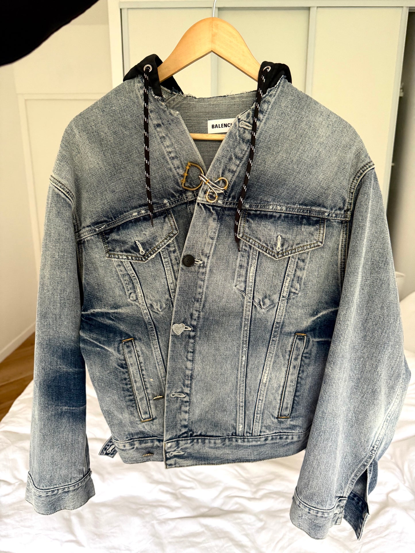 Balenciaga DIY Asymmetric Denim Jacket