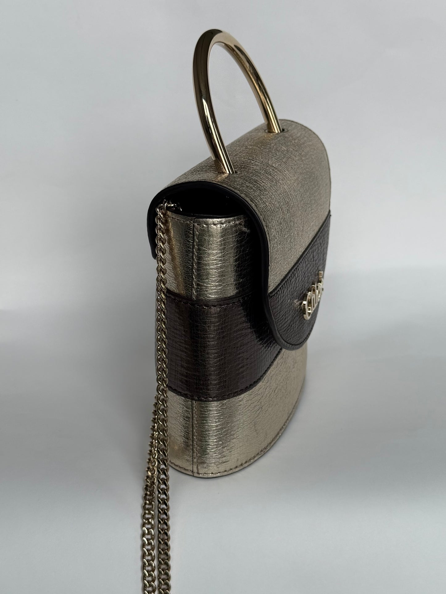 Chloe Aby Lock Leather Crossbody Bag
