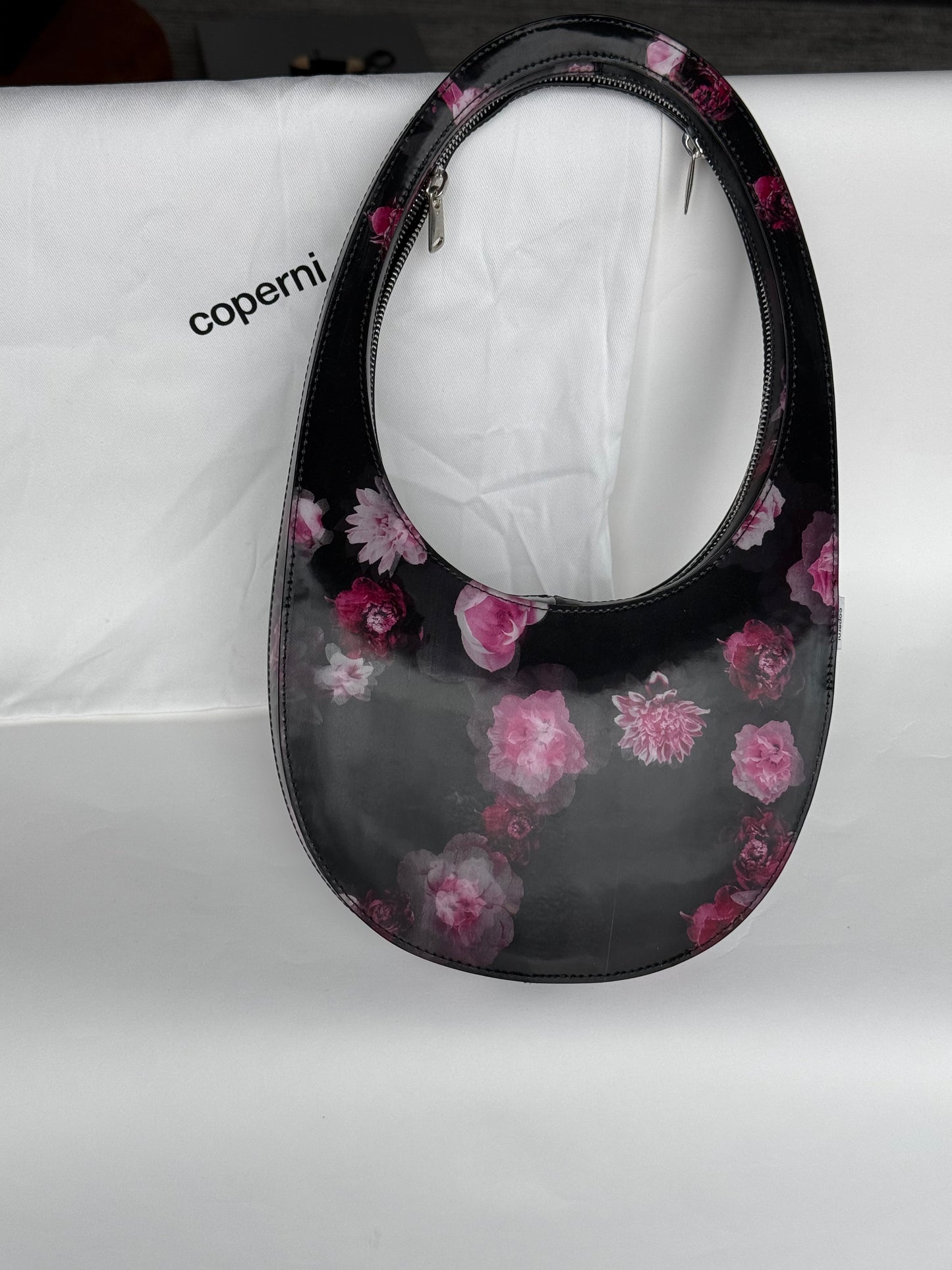 Coperni Holographic Shoulder Leather Habdbag