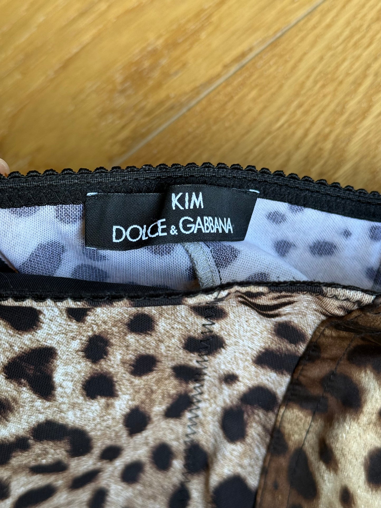 KIM DOLCE&GABBANA Leopard Print Trousers
