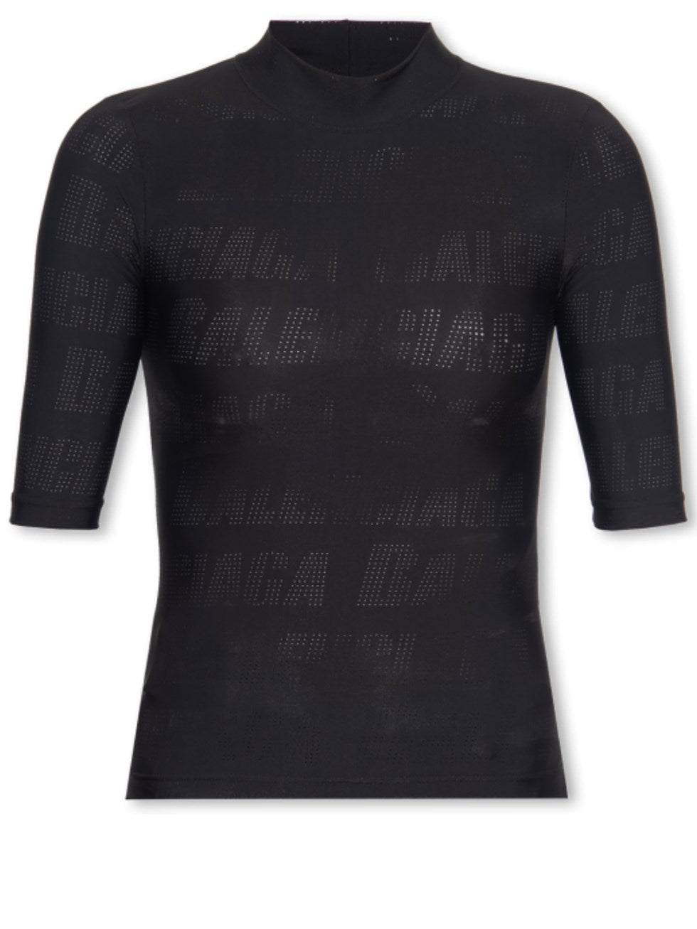 Balenciaga Semi-sheer stretch nylon jersey T-shirt