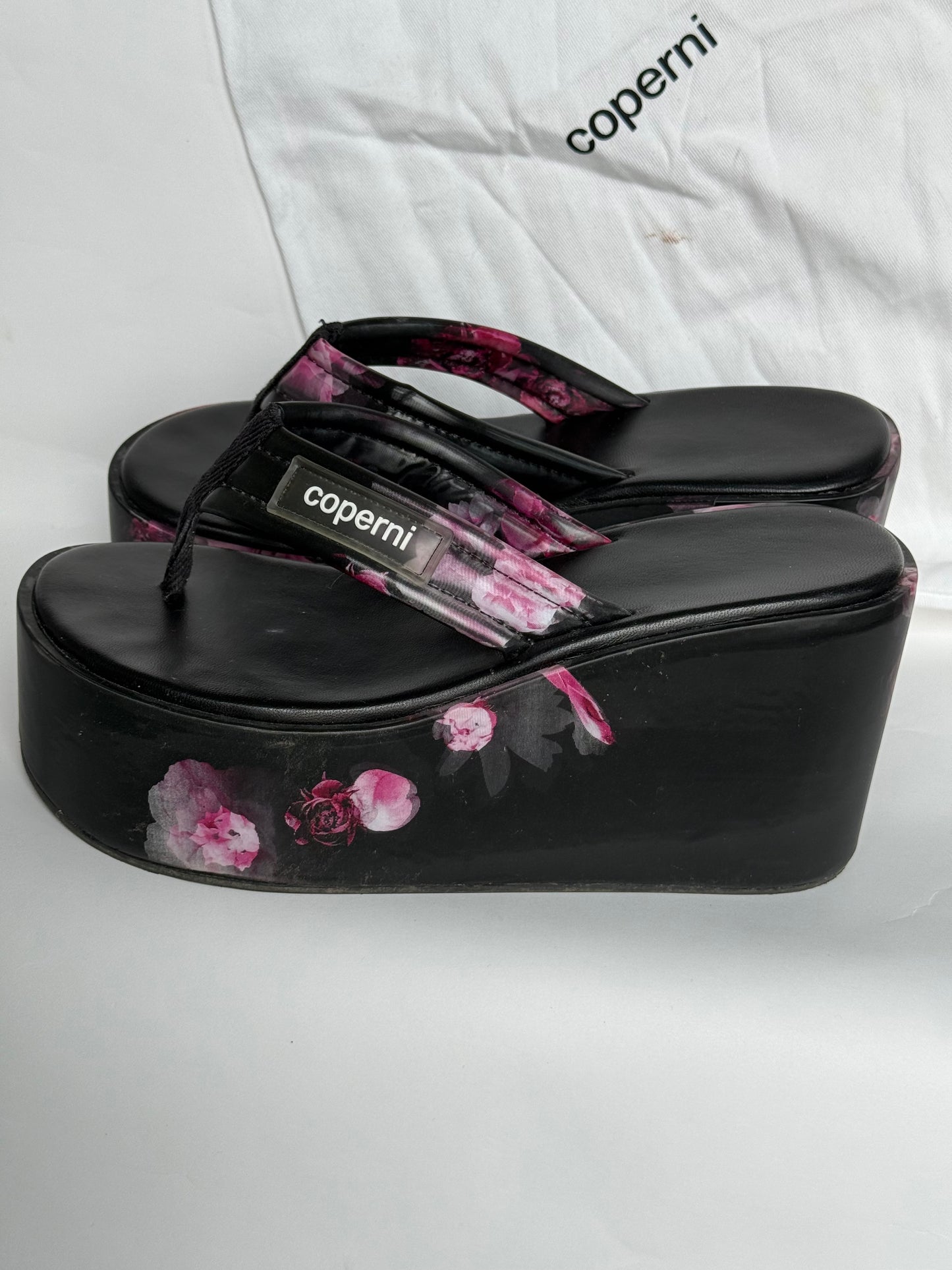 Coperni Holographic Platform Sandals