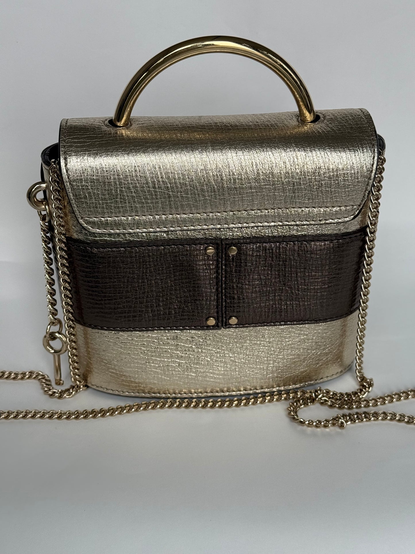 Chloe Aby Lock Leather Crossbody Bag