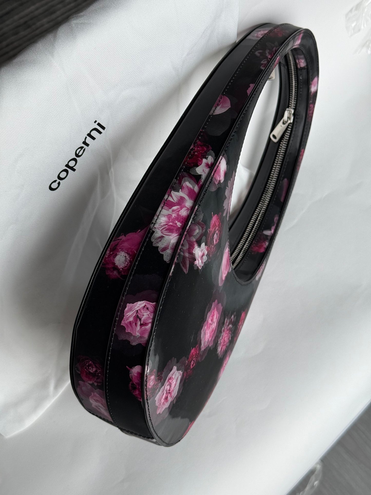 Coperni Holographic Shoulder Leather Habdbag