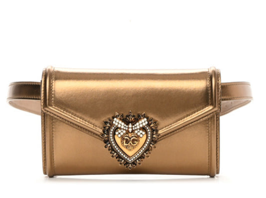 Dolce&Gabbana Devotion Leather Crossbody/Belt Bag